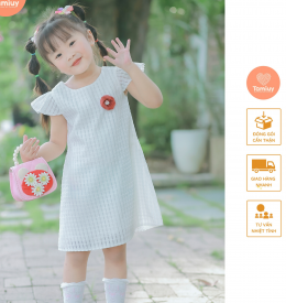ĐẦM CHỮ A CÁNH TIÊN ĐÍNH HOA 